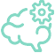 brain with cogs icon